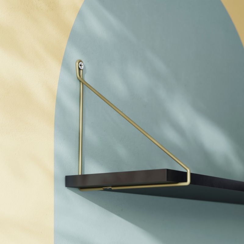 Wspornik GoodHome Arama 200 x 220 mm złoty