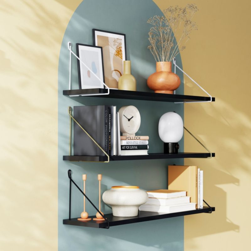 Wspornik GoodHome Arama 200 x 220 mm złoty