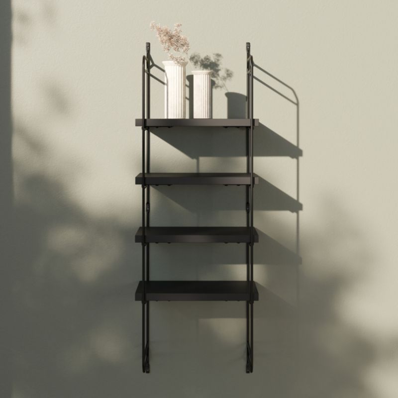 Wspornik GoodHome Rigga S6 202 x 866 mm czarny