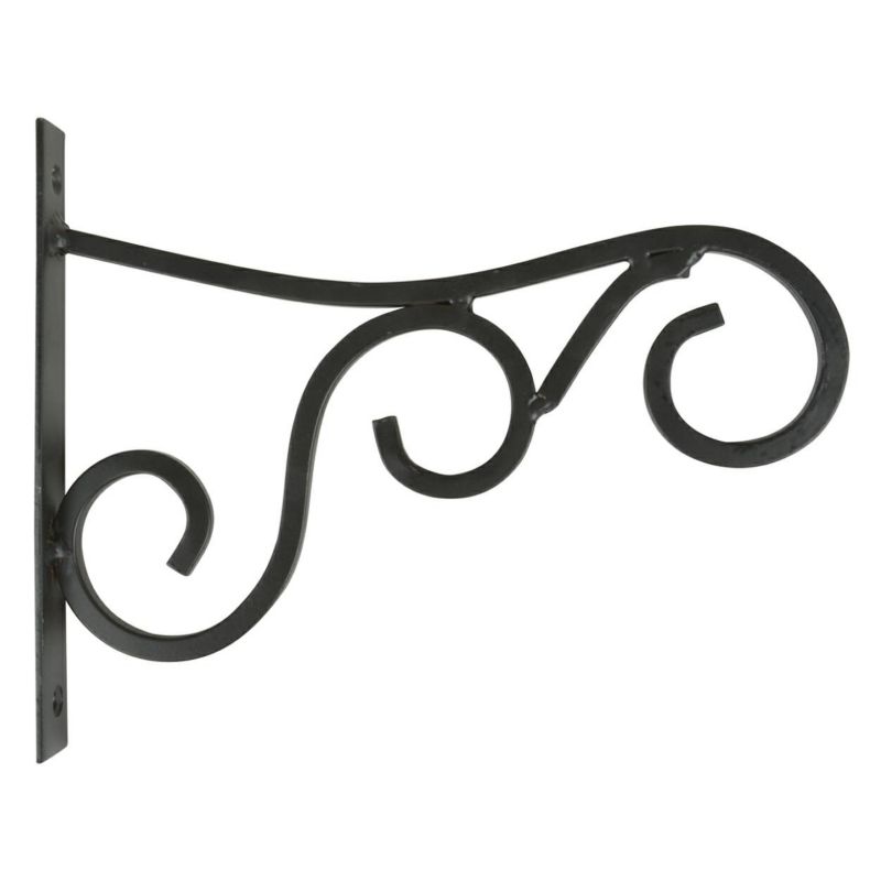 Wspornik na donicę Esschert Design brązowy żeliwny 25x20x2,6 cm 1 szt.