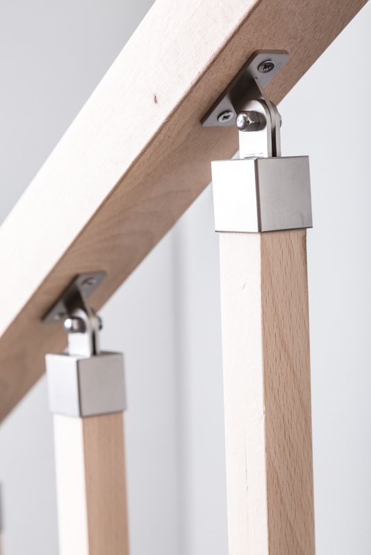 Wspornik nastawny tralki Kornik nierdzewny 22 x 22 mm 2 szt.