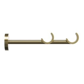 Wspornik ścienny podwójny Goodhome Antiki 19/19 mm złoty