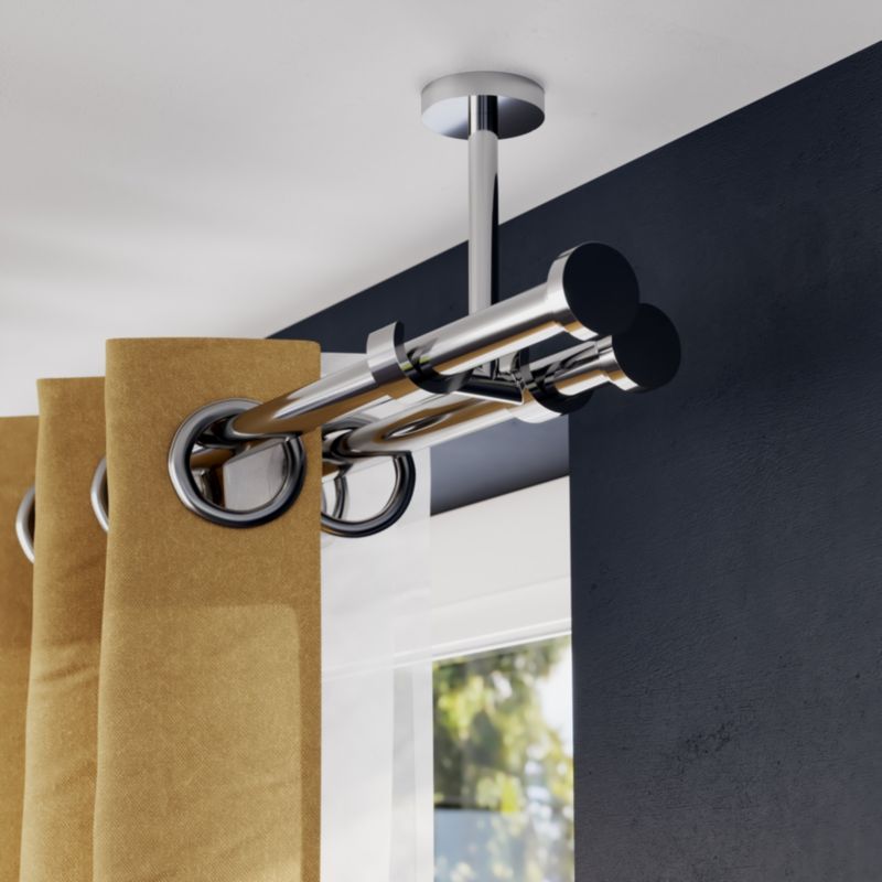 Wspornik sufitowy podwójny Goodhome Olympe 19/28 mm szary