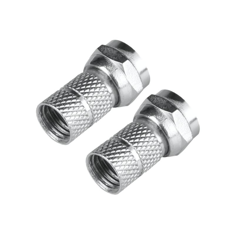 Wtyk antenowu F DPM Solid 7 mm 2 szt.