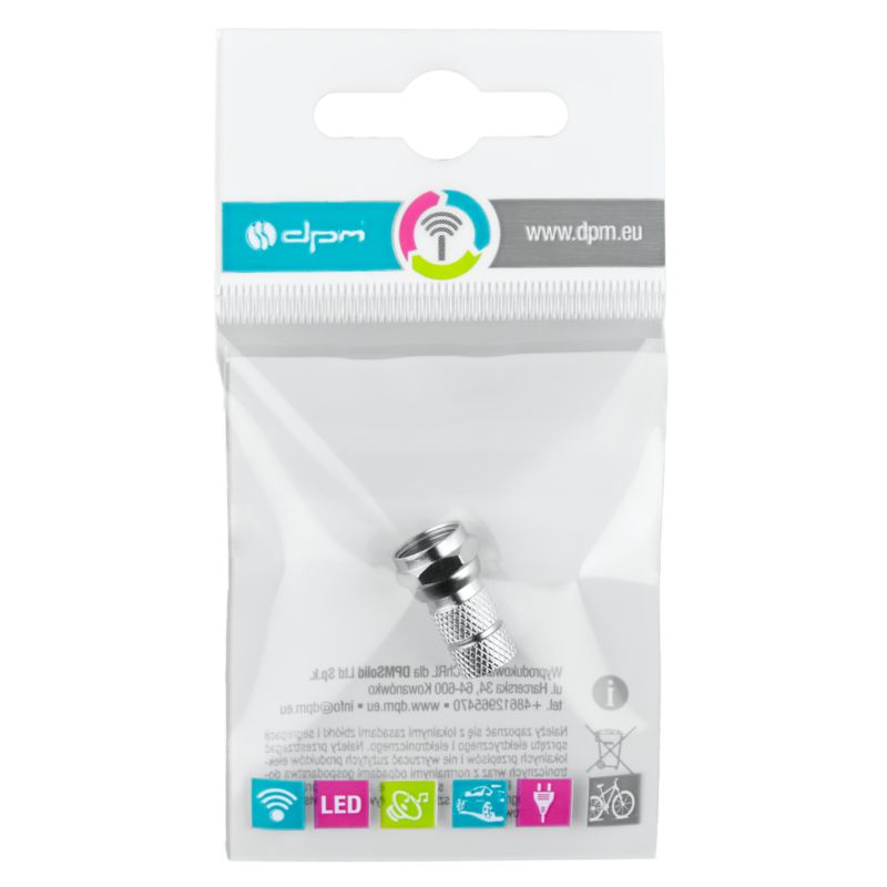 Wtyk antenowu F DPM Solid 7 mm
