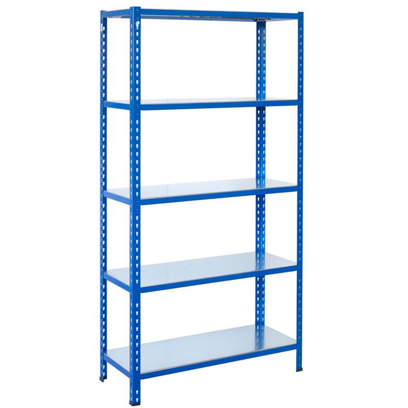 Wtykowy regał metalowy AR Shelving z profilem L z 5 półkami 250x60x50 ...