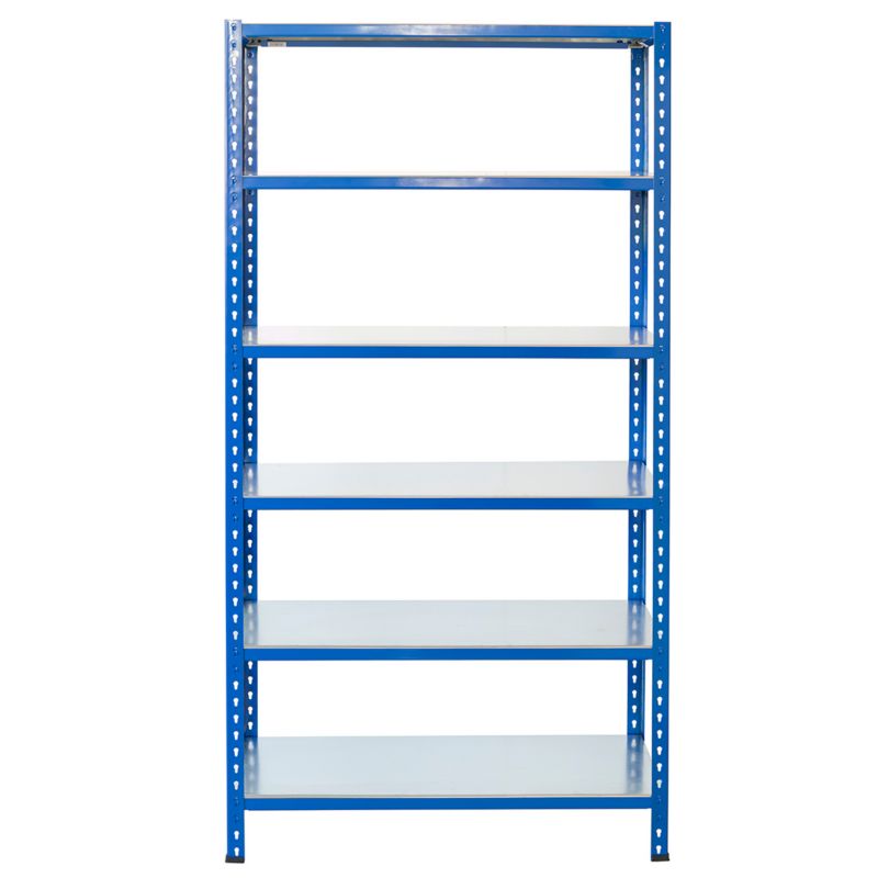 Wtykowy regał metalowy AR Shelving z profilem L z 6 półkami 200x60x40 ...