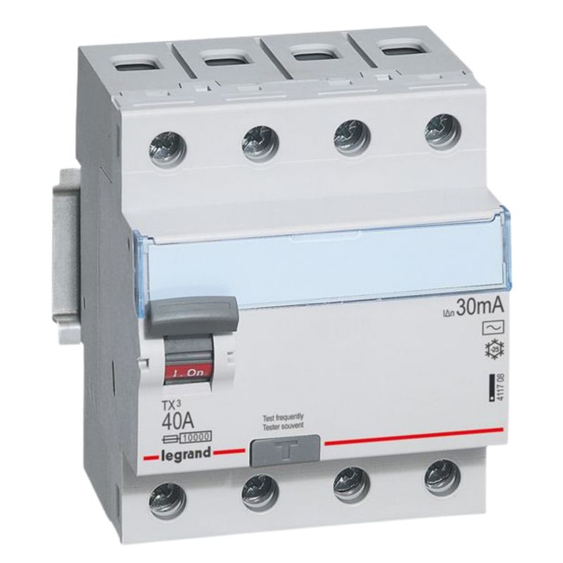 Wyłącznik różnicowoprądowy Legrand P304 4P 40A 30 mA Tx3 1 szt.