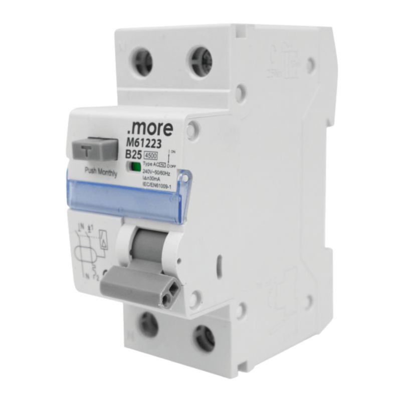 Wyłącznik Różnicowoprądowy Z Członem Nadprądowym Eco Light 2P B25A 30Ma Ac 1szt.
