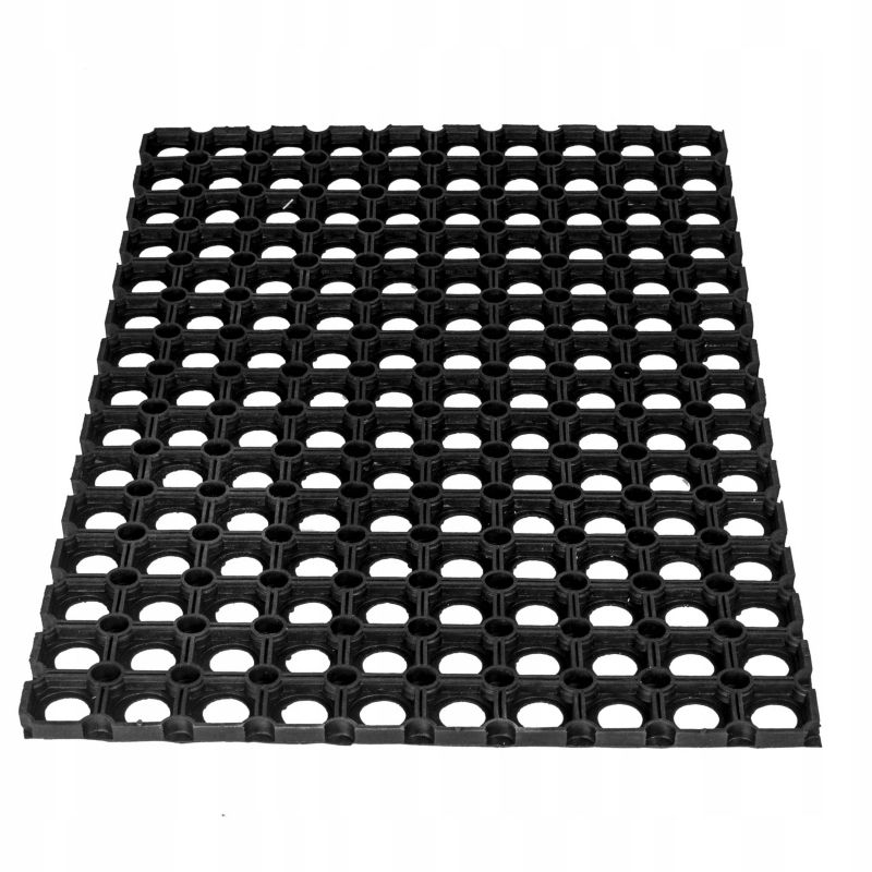 Wycieraczka ażurowa Deco4Home Compos gumowa pod drzwi 40 x 80 cm czarna 1 szt.