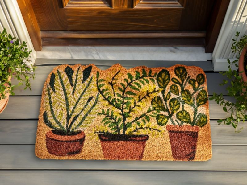 Wycieraczka Anamudi 40 x 60 cm Naturalny Włókno kokosowe 1 szt.