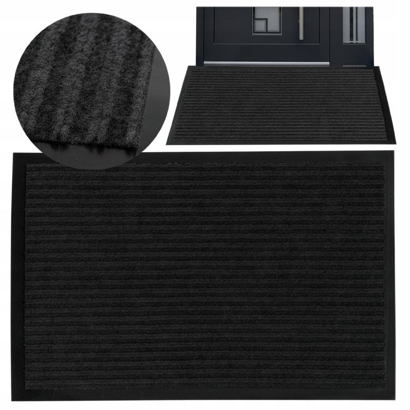 Wycieraczka Deco4Home Protektor pod drzwi 60 x 80 cm antracytowa 1 szt.