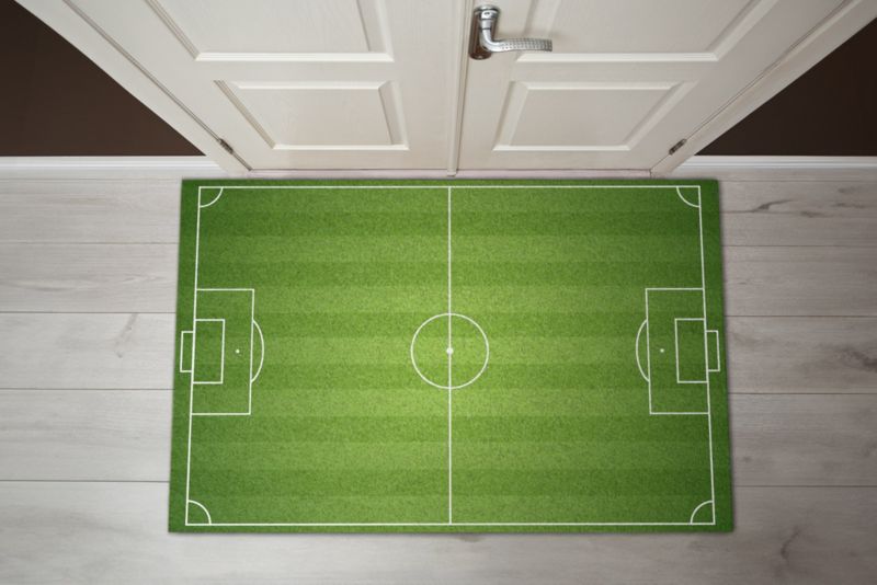 Wycieraczka wewnętrzna Tulup 150x100cm Boisko Piłkarskie Antypoślizgowa 1 szt.