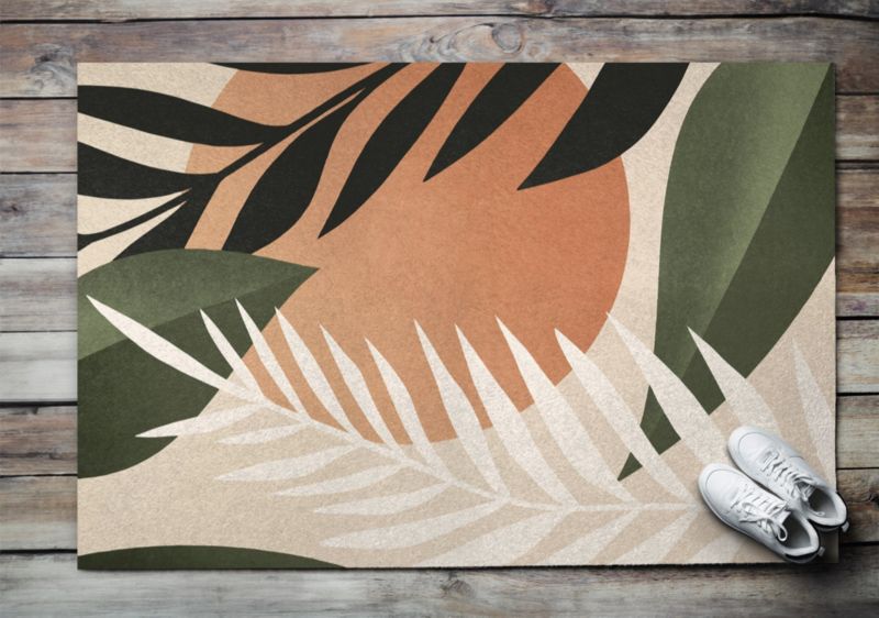 Wycieraczka wewnętrzna Tulup 150x100cm Dżungla Antypoślizgowa 1 szt.