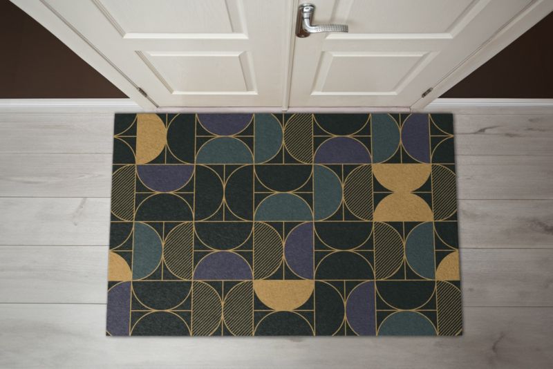 Wycieraczka wewnętrzna Tulup 150x100cm Geometryczne wzory Antypoślizgowa 1 szt.
