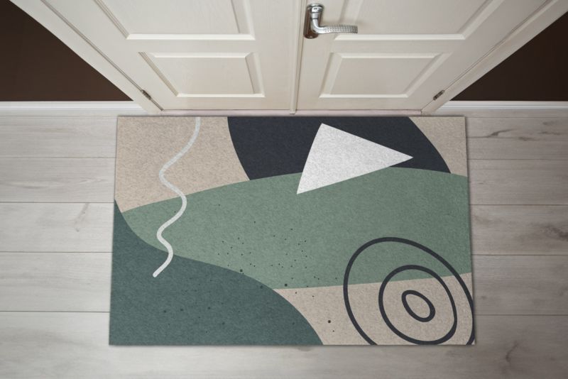 Wycieraczka wewnętrzna Tulup 150x100cm Geometryczny Wzór Antypoślizgowa 1 szt.