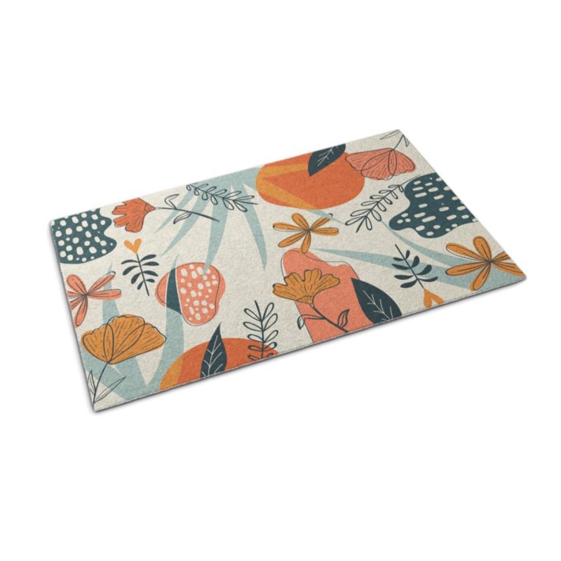 Wycieraczka wewnętrzna Tulup 150x100cm Kwiaty Floral Antypoślizgowa 1 szt.