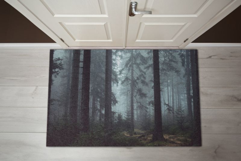 Wycieraczka wewnętrzna Tulup 150x100cm Las Mgła Antypoślizgowa 1 szt.