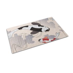 Wycieraczka wewnętrzna Tulup 150x100cm Rybki Koi Antypoślizgowa 1 szt.