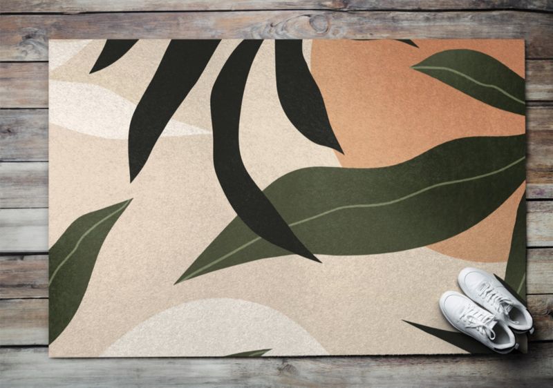 Wycieraczka wewnętrzna Tulup 150x100cm Tropikalna abstrakcja Antypoślizgowa 1 szt.
