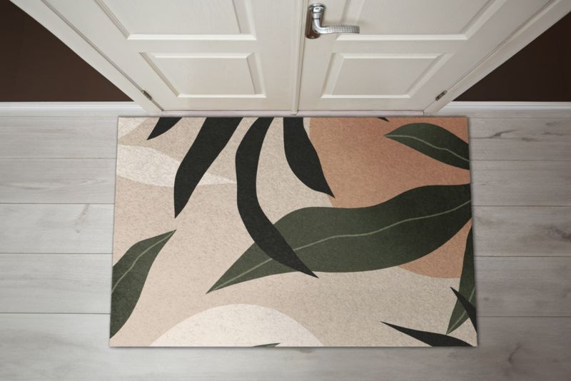 Wycieraczka wewnętrzna Tulup 150x100cm Tropikalna abstrakcja Antypoślizgowa 1 szt.