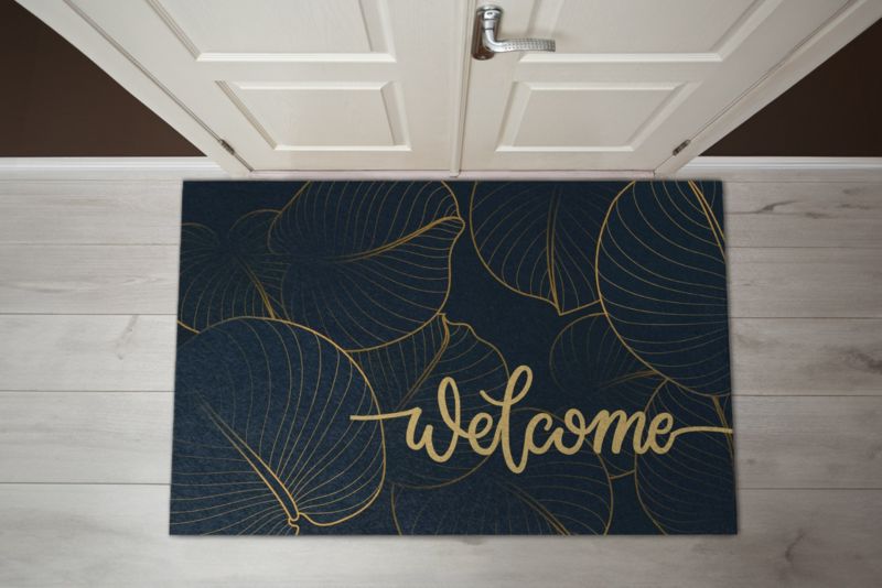 Wycieraczka wewnętrzna Tulup 150x100cm Witamy Liście Antypoślizgowa 1 szt.