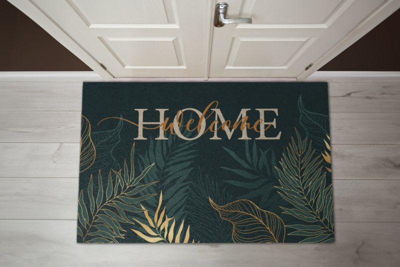 Wycieraczka wewnętrzna Tulup 150x100cm Witamy w domu Antypoślizgowa 1 szt.