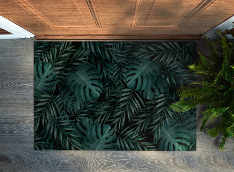Wycieraczka wewnętrzna Tulup 60x40cm Monstera Liście Antypoślizgowa 1 szt.