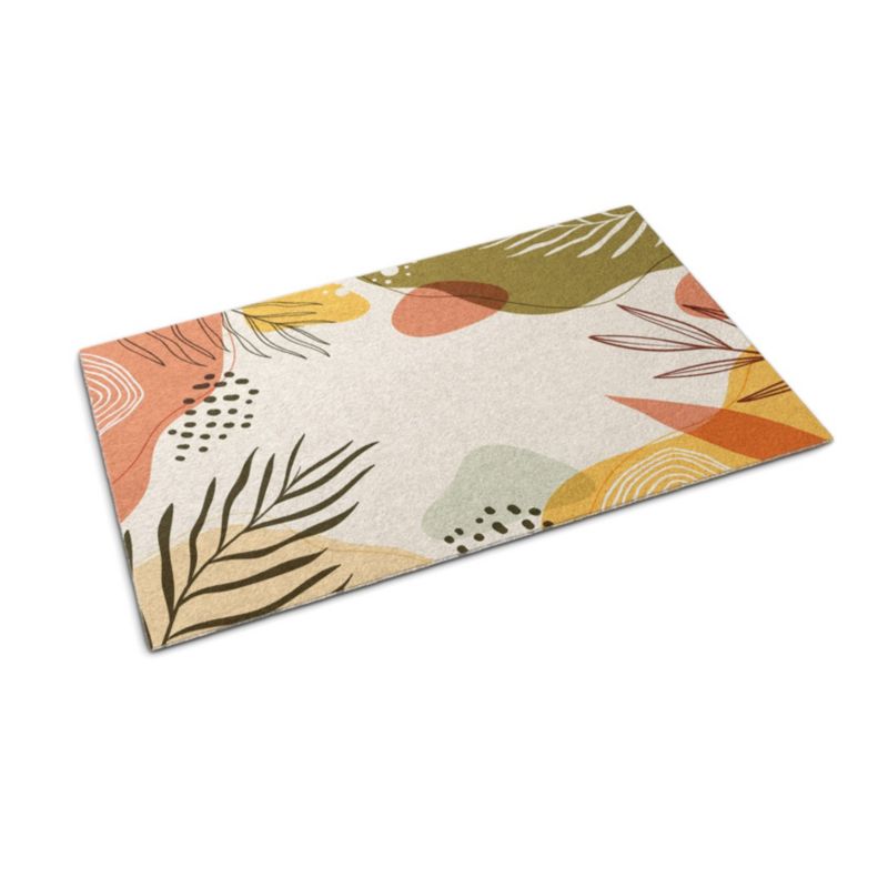 Wycieraczka wewnętrzna Tulup 90x60cm Geometryczny Roślinny Antypoślizgowa 1 szt.