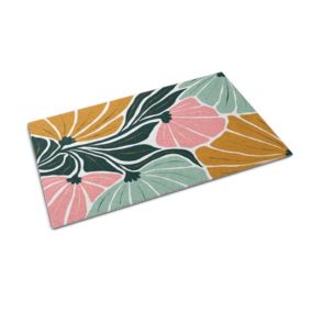 Wycieraczka wewnętrzna Tulup 90x60cm Kwiaty Geometryczny Antypoślizgowa 1 szt.
