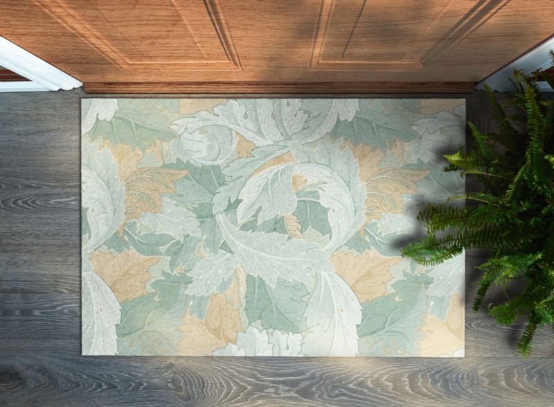 Wycieraczka wewnętrzna Tulup 90x60cm Liście rośliny Antypoślizgowa 1 szt.