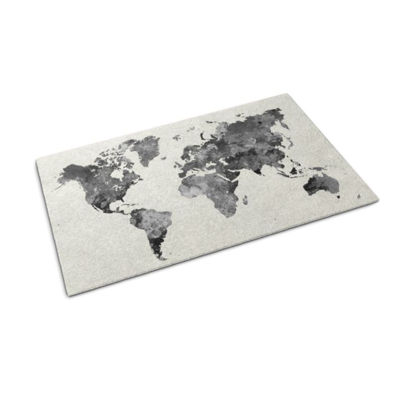 Wycieraczka wewnętrzna Tulup 90x60cm Mapa świata Antypoślizgowa 1 szt.