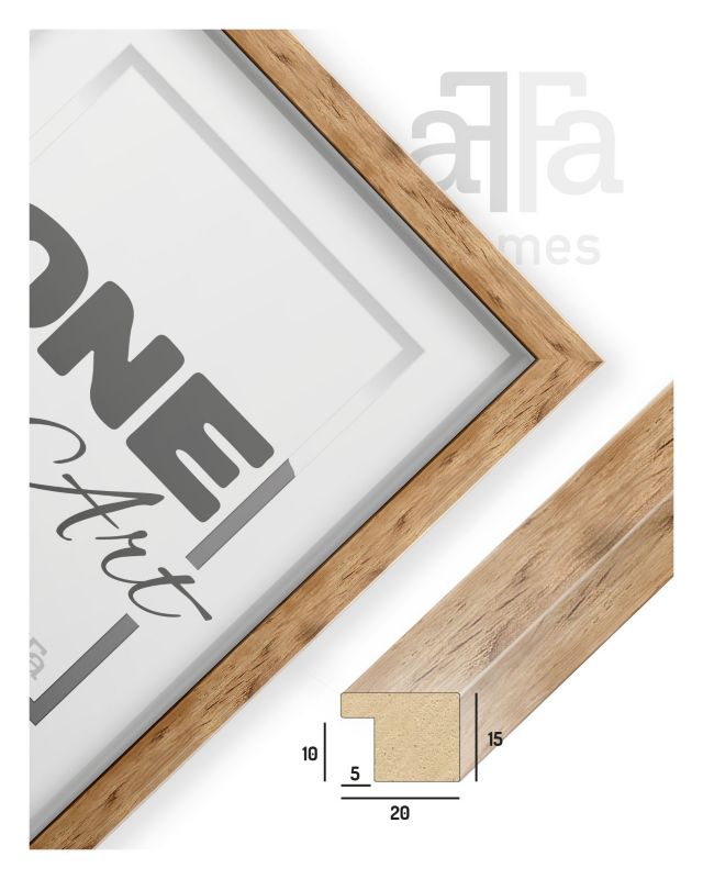 Wyjątkowa ramka Hekla 40x60 MDF plakat naturalny 1szt.