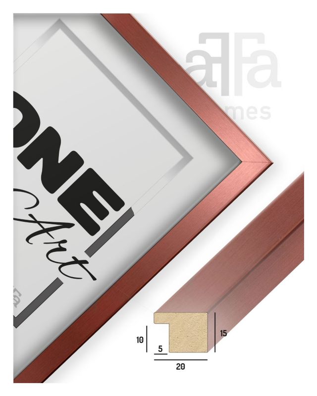 Wyjątkowa ramka Hekla 40x60 MDF plakat różowe złoto 1szt.
