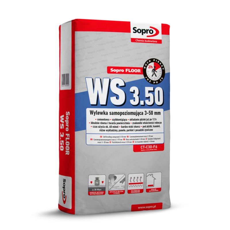 Wylewka samopoziomująca Sopro WS 3-50 mm 25 kg