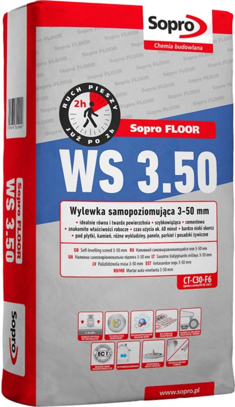 Wylewka samopoziomująca Sopro WS 3-50 mm 25 kg