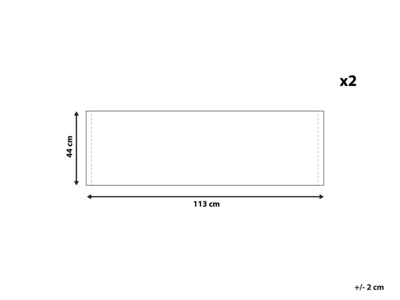Wymienna tkanina Wzór geometryczny Anzio/avellino 44 x 134 cm Niebieski 1 kpl