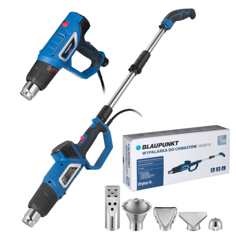 Wypalarka do chwastów z funkcją opalarki Blaupunkt 2000 W HG6010 1 szt.