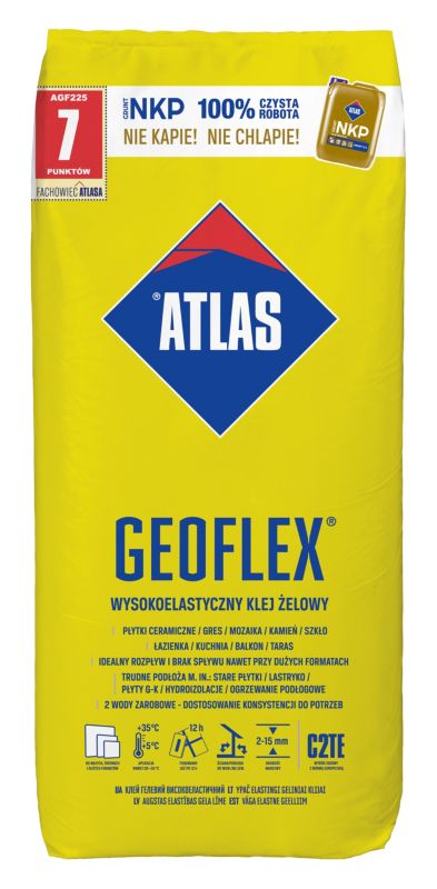 Wysokoelastyczny klej żelowy Atlas Geoflex C2TE 22,5 kg