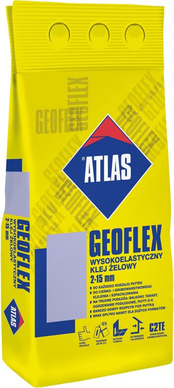 Wysokoelastyczny klej żelowy Atlas Geoflex C2TE 5 kg