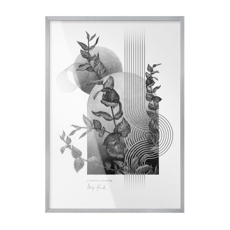 Wytrzymała Oprawa Na Zdjęcia ArtPrintCave 70x100 cm Srebrna ramka Dyskretna 1szt.