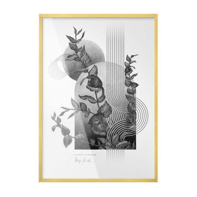 Wytrzymała Oprawa Na Zdjęcia ArtPrintCave 70x100 cm Złota ramka Dyskretna 1szt.