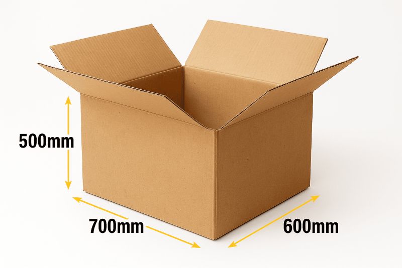 Wytrzymałe KARTONOWE Pudło  Neopak 700x600x500 5-warstwowe Karton DUŻY Paczka 1 szt.