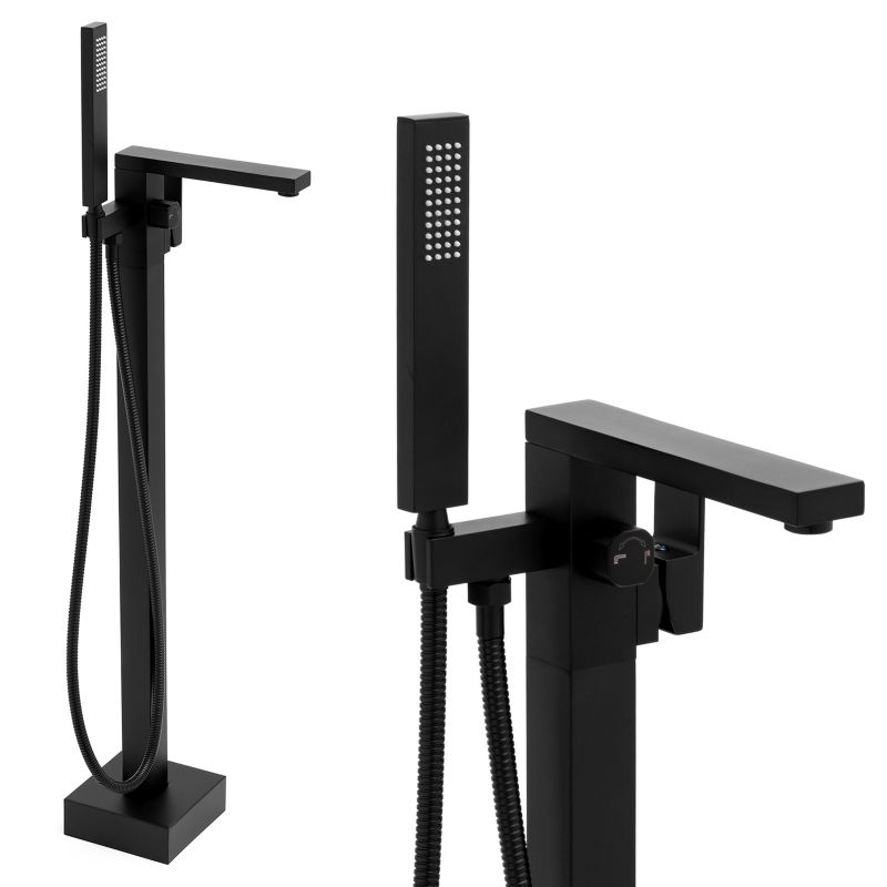 Yoka Home bateria wannowa GAPPO wolnostojąca czarna - 1 szt.