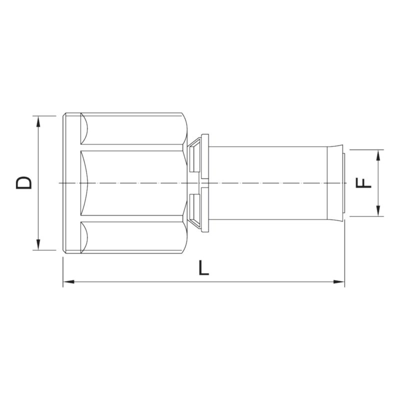 Złączka do Rur PEX 3/4"x16 mm Zaciskowa Gwint Wewnętrznym 95C INVENA Prov 1 szt.