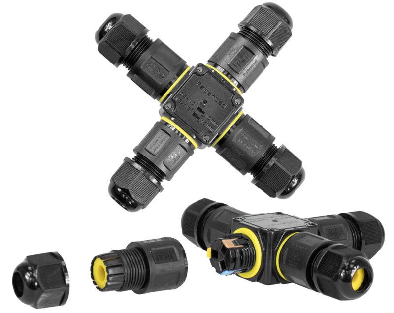 Złączka hermetyczna kablowa FURNIKA IP68 czarny 1szt.
