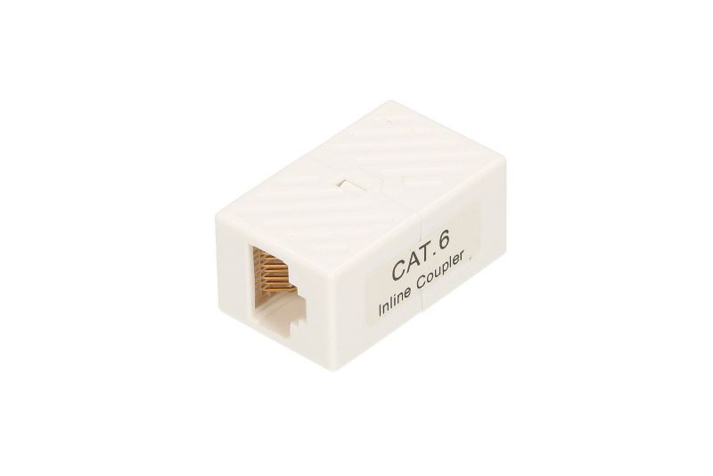 Złączka RJ45 Extralink CAT6 UTP beczka biała