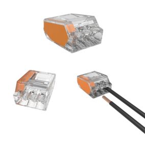 Złączka uniwersalna EDO instalacyjna do przewodów sztywnych maks. 2.5mm² 3-przew. EDO203  50 szt.