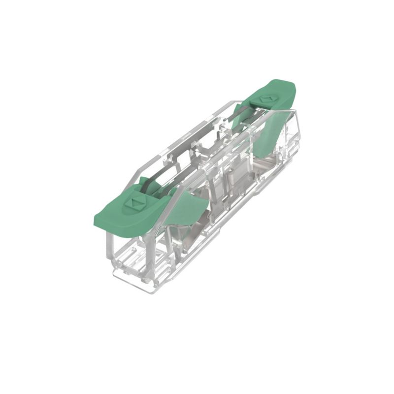 Złączka uniwersalna EDO przelotowa instalacyjna z dźwignią do wszystkich rodzajów przewodów maks. 4mm² 2-przew. EDO2411  100 szt.