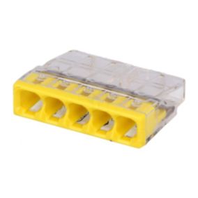Złączka uniwersalna Wago szybkozłączka Compact 5x0,5-2,5 mm2 transparentna 2273-205  50 szt.